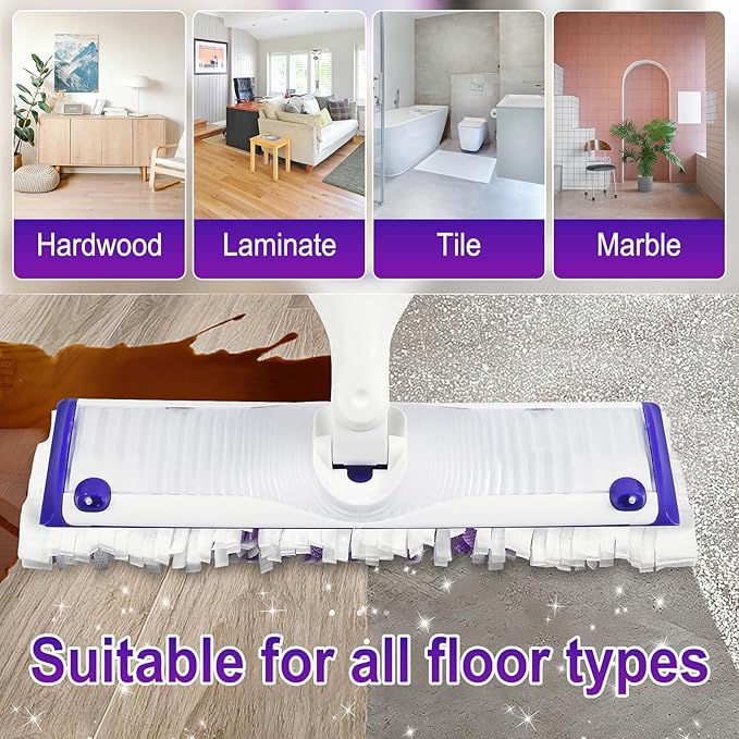 40 Pack Disposable Power Mop Pads for Swiffer Power Mop Pads,Compatible with Swiffer Power Mop Refills,Thickened Multi-Surface Replacement for Swiffer Wet Pads Refill on All Finished Floors