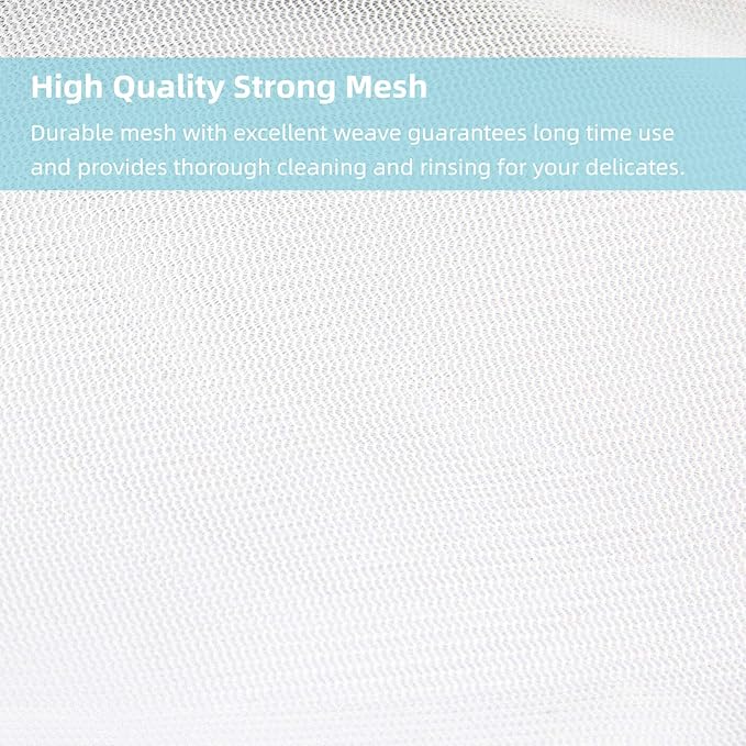 GOGOODA Mesh Laundry Bags for Delicates Durable Protective Wash Bags Travel Storage Bags for Intimates Lingerie, 7PCS （1XXL,2L,2M,2 Bra Bags）