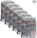 Nicunom 6 Pack Mesh Laundry Bag with Drawstring Closure, 24" x 36" Heavy Duty Extra Large Laundry Bags for Travel, Storage, College, Dorm and Apartment Dwellers, Machine Washable