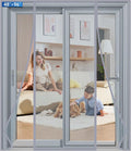Magnetic Screen Door Upgraded PET Mesh Stronger Than Fiberglass and Polyester,Hands Free,Keeps Bugs Out,Pet & Kid Friendly,Suitable for Sliding Door,Large Patio Door and French Door-48''x96''