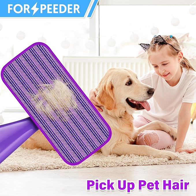 6 Pack Reusable Mop Pads for Swiffer WetJet Spray Mop, Wet Pads Refill Machine Washable Wet Dry Dual Use for Hardwood, Vinyl, Marble, Stone and Glass