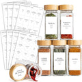 127 Spanish Spice Labels Stickers Preprinted Waterproof, Spice Jar Labels Written in Spanish, Round & Rectangle Seasoning Label for Jars, Pantry Organization, Etiquetas de Especias en Español