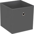 Fabric Cubes Storage Containers,11 Inch Cloth Storage Cube Foldable Storage Bins Cubes Organizer Baskets with Handles for Shelf,Closet,Nursery,Set of 1,(Grey)