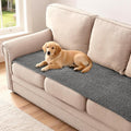 H.VERSAILTEX Plush Chenille Couch Cover for 3 Cushion Couch Anti Slip Washable Sofa Slipcovers Soft and Durable Furniture Protector for Dogs Cats Kids (27.5" x 71", Gray)