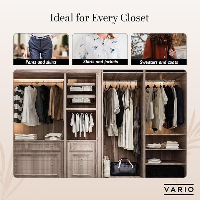 50-Pack Velvet Hangers – Heavy Duty, Non-Slip Clothes Hangers with Chrome Hooks | Slim & Space-Saving Design for Coats, Suits & Plus Size Tops