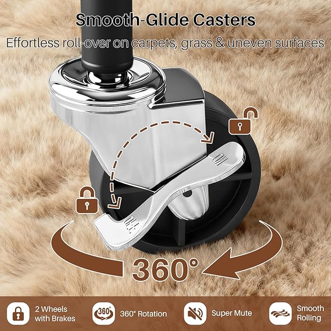 Laundry Basket with Wheels,114L Large Rolling Laundry Hamper, Heavy-Duty Laundry Cart Sturdy Metal Frame with Handle, Minimizes Bending Easy Access Clothing for Bedroom, Bathroom, Laundry Room (Black)