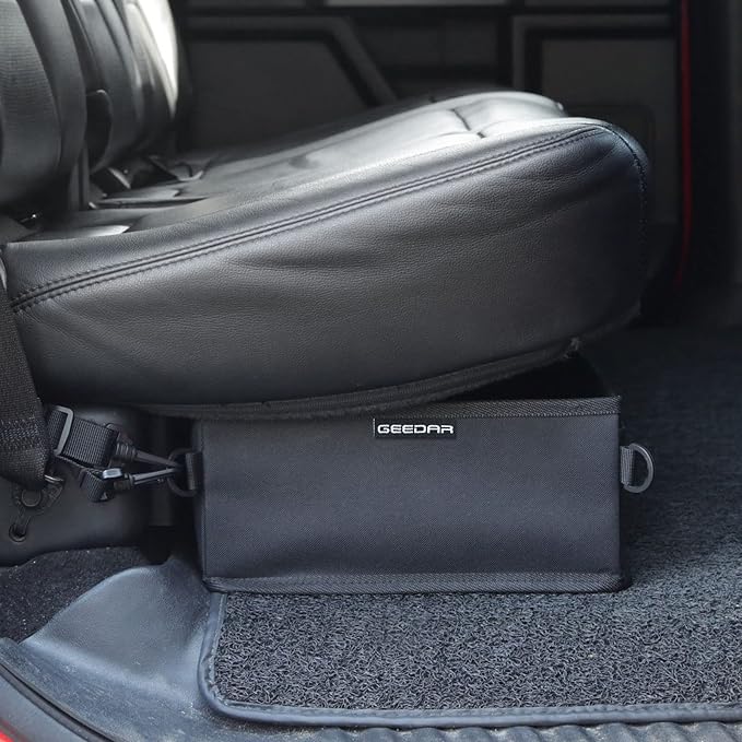 GEEDAR Under Seat Storage Truck Tool Box Organizer for Truck Underseat Storage Ford F150 F250 F350 Chevy Silverado Accessories (3 compartment)