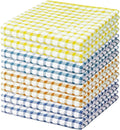 Nialnant 8 Pack Dish Cloths for Washing Dishes, 100% Cotton Reusable Cleaning Rag, Quick Drying Dish Towels for Kitchen-11 x 11 Inches