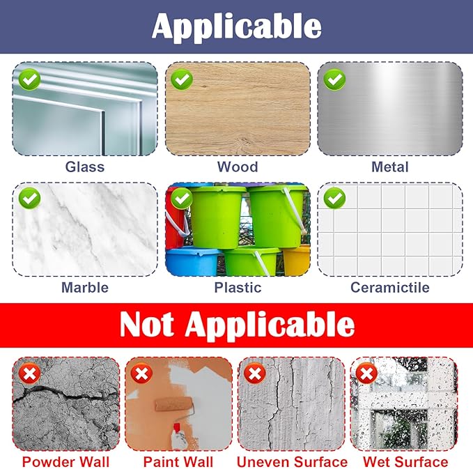 Adhesive Acrylic Spice Rack for Wall, 12 Inch Wall Mount Spice Rack with 2 Double Sided Tape, 4 Pack Hanging Seasoning Rack Organizer for Kitchen Cabinet Door/Pantry Door (Adhesive or Screw)