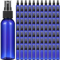 Nuogo 90 Pack 4 Oz Plastic Mini Spray Bottles Reusable Travel Size Perfume Refillable Mist Sprayer Empty Bottle for Essential Oil(Blue)