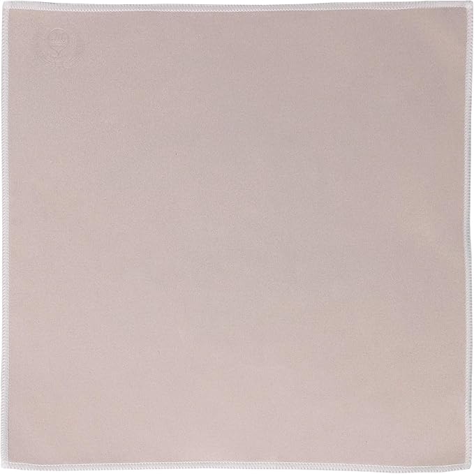 MI&VI Synthetic Chamois Microfiber Instrument Cleaning & Polishing Cloth for Violin, Viola, Cello, Bass, Guitar, Piano, Saxophone, Flute 12x12in (Ash Grey)