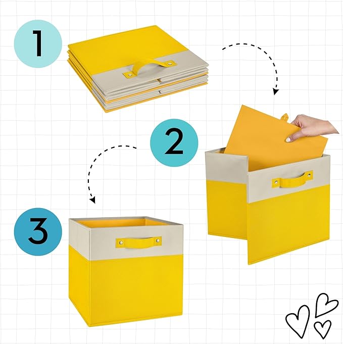 RiverRidge Kids storage bins - 10.5 Cube Storage Organizer with Handles – Blue Two-Tone closet organizers and storage for Toys, Shoes & More - Fits RiverRidge Cabinets
