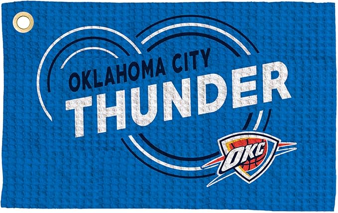 Northwest NBA Golf Towel – Official Licensed Microfiber Waffle Fabric, Absorbent 16x25 in Club Cleaning Accessory