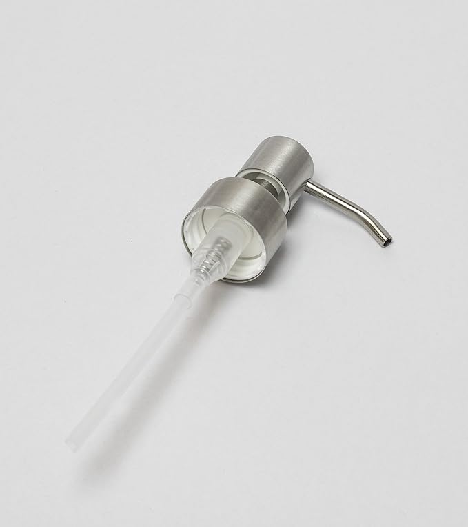 Kapitan Soap Dispenser Pump Head Replacement Spare for Standard 28/400 (26 mm - 28mm / 1.02 in-1.10 in) Neck Size, Stainless Steel Brushed Finish