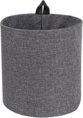 Bigso Box of Sweden Soft Hang Around Hanging Storage Basket Small | for Organizing Everyday Necessities | Collapsible Wall Hanging Storage Basket for Closets | 6.7" x 6.7" | Small | Grey