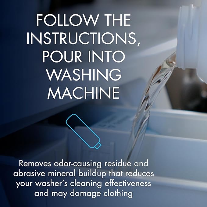 Glisten Washing Machine Cleaner, Helps Remove Odor, Buildup, and Limescale, Fresh Scent, Made in the USA, 12 Ounce Bottle, 3-Count, (Pack of 2)