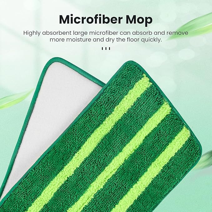 4 Pack Spray Mop Pads Refills Compatible with Libman Freedom Spray Mop, Reusable Microfiber Spray Mop Head Replacement, 16 in Spray Mops for Floor Cleaning (ONLY Pads)