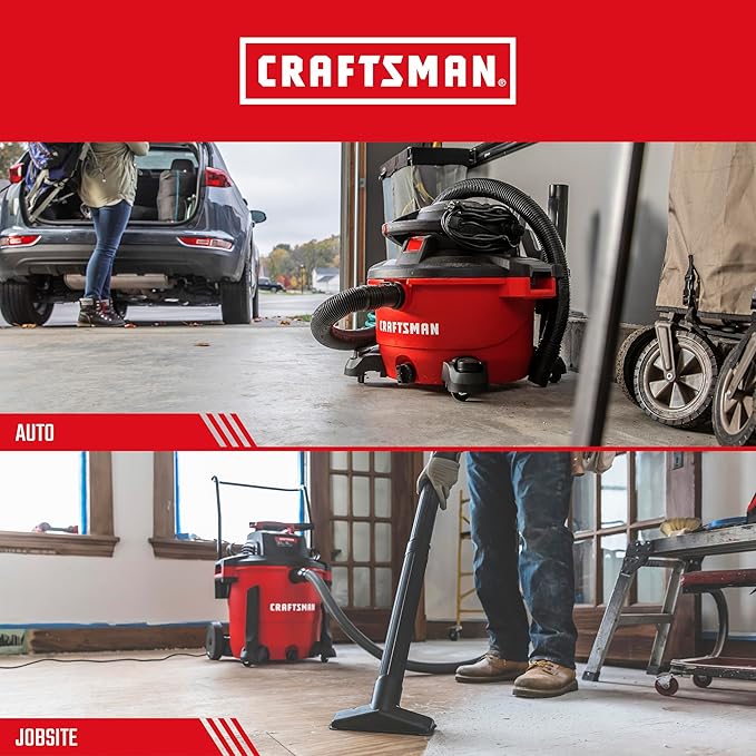 CRAFTSMAN CMXZVBE38606 2-1/2 in. Extension Wand Wet Dry Vac Attachment, Industrial-Grade Shop Vacuum Accessory for Extending Reach While Cleaning, Fits 2-1/2 in. Hose Diameter