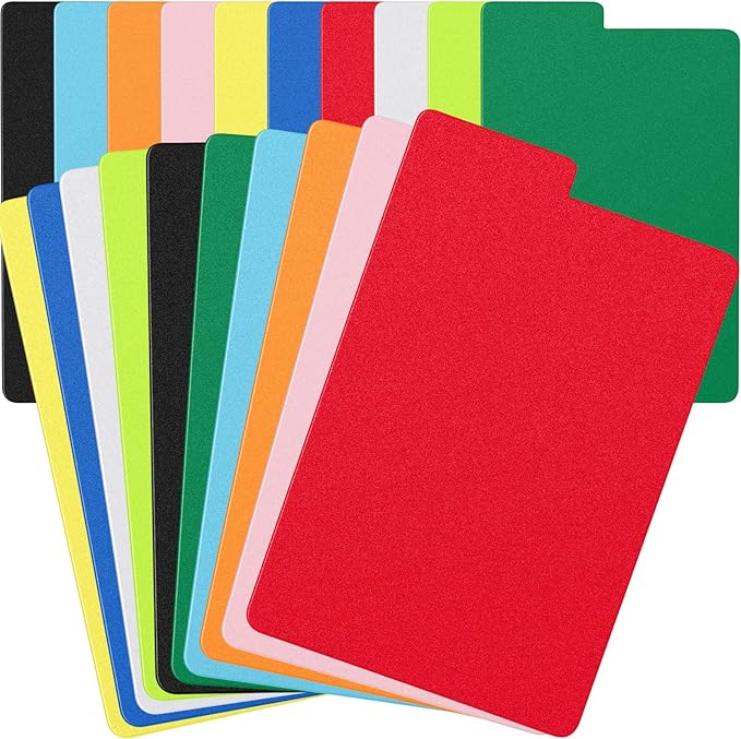 Lewtemi Comic Book Dividers Multicolor Frosted Card Separator with Tabs Large Plastic Comic Book Dividers for Comic Book Storage Boxes, 10 Assorted Colors, 7.25 x 11.25 Inch(20 Pcs)