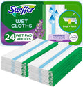 Swiffer Sweeper Wet Mopping Pad Refills for Floor Mop with Febreze Lavender Vanilla & Comfort Scent 24 Count
