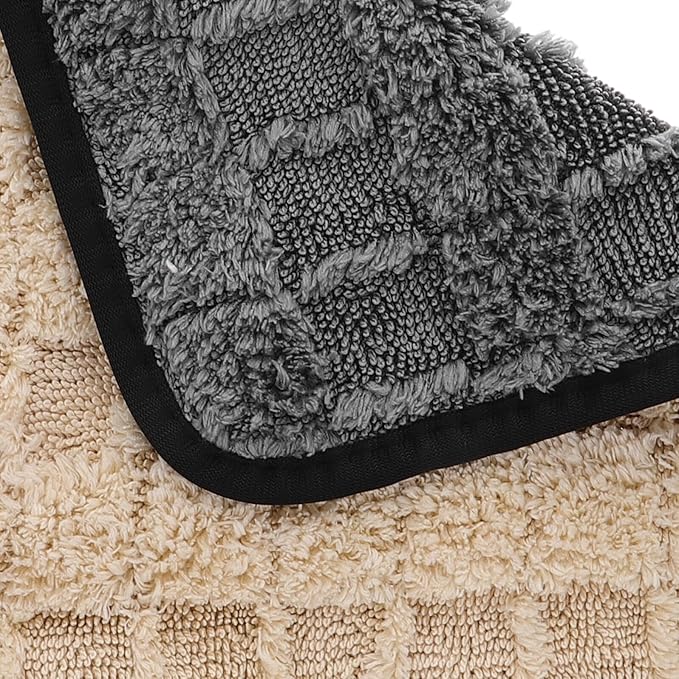 NUOBESTY Super Absorbent Microfiber Car Drying Towels 2pcs 40x40cm Coral Fleece Cleaning Cloths for Car Wash and Drying