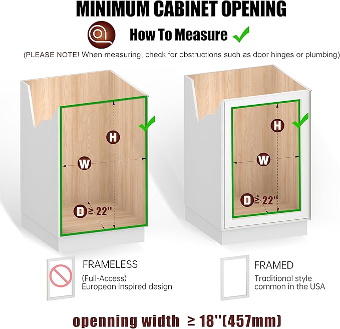 JOWBOOW 2-Tier Pull Out Cabinet Organizer (17.5" W x 22" D), Pull Out Shelves and Drawer for Kitchen Pantry Storage Basket, Heavy-Duty Metal Sliding Shelf, Chrome Finish