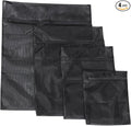 4pcs Mesh Laundry Bags Zipper Heavy Duty Washing Machine Bags Clothing Sweater Undergarment Travel Storage Organizer
