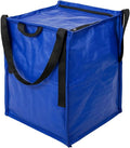 DURASACK Heavy Duty Storage Tote Bag with Zipper Top 22-Gallon Rugged Woven Polypropylene Moving Bag, Reusable Self-Standing Design, Holds up to 500 Pounds, Single, Blue