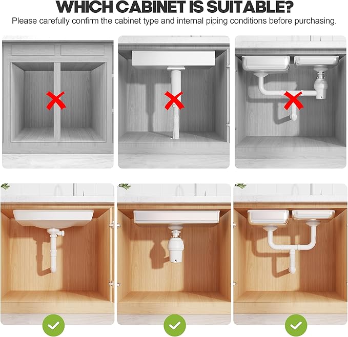 1 Pack Expandable Under Sink Organizers And Storage With Upgrade Ball-Bearing Slide Tracks,2-Tier Pull Out Under Cabinet Organizer Height Adjustable,Slide Out Under Sink Drawers-Black(Patent Pending) | Expandable, Under Sink, Pull Out, Height Adjustable