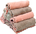 10 Pack Kitchen Cloth, Microfiber DishTowels Washcloths, Super Absorbent Coral Velvet Dishtowels, Premium Cleaning Cloths,Non-Stick Oil Quick Dry Dish Towels, Soft Tea Towels, Table Cleaning Cloths.