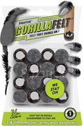 Slipstick GorillaFelt 3/4 Inch Chair Leg Floor Protectors/Felt Glides (Set of 16) Tap On Felt Furniture Pads Guaranteed to Stay On, Round Sliders, CB240-16