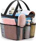 Attmu Mesh Shower Caddy Portable for College Dorm Room Essentials with 8 Pockets, Hanging Shower Caddy Dorm Basket, Quick Dry Shower Bag for Bathroom