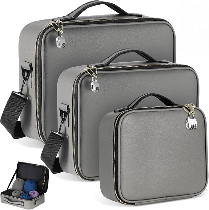 Eccliy Adult Game Toy Storage Organizer Case for Women and Men 14.6 x 10.2 x 4.3 Inches Lock Box Toy Travel Bag Locking Game Storage Box Travel Bag
