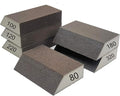 6 PCS Single Sanding Sponge Set - 80/100/120/180/220/320 Grit Sanding Blocks Assortment, Washable and Reusable