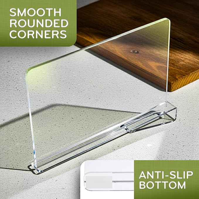 Acrylic Shelf Dividers for Closet Organization, 12-Pack Premium Quality Reinforced Material Closet Organizers and Storage, Perfect for Purse, Sweaters, Towels, Shoes, and Books Organization