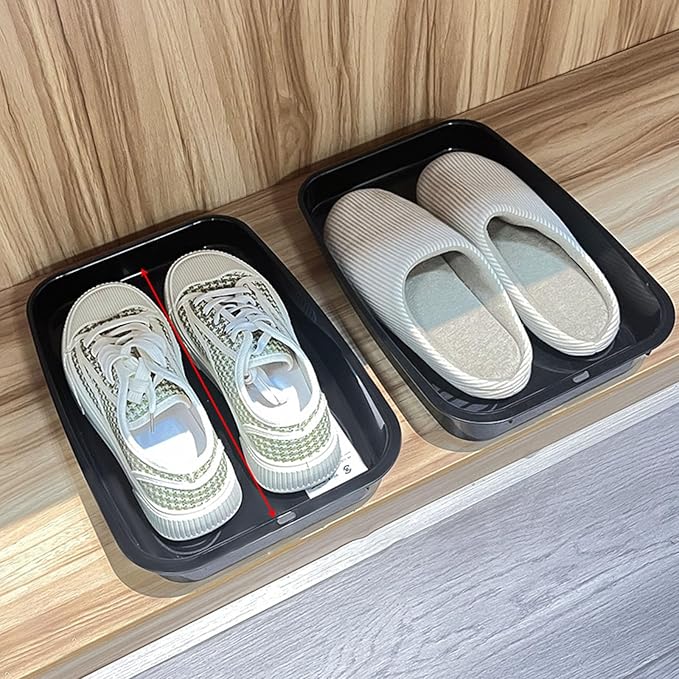 LORBIFIN Shoe and Miscellaneous Storage Box for Home and Car Use Thickened Container Space Saving Bin