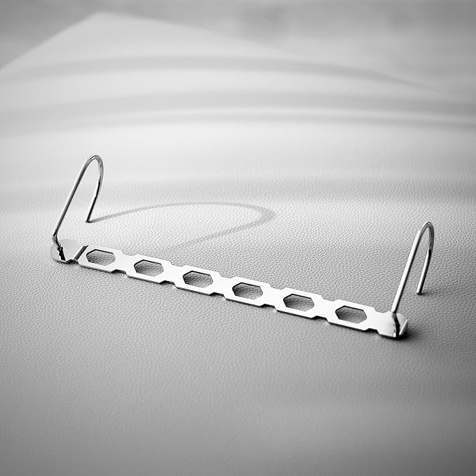 Space Saving Hangers for Clothes, 10 Pack Hanger Organizer Space Saver, Magic Metal Collapsible Closet Organizers, Multiple Hangers in One, College Dorm Room Essentials (V2.0)