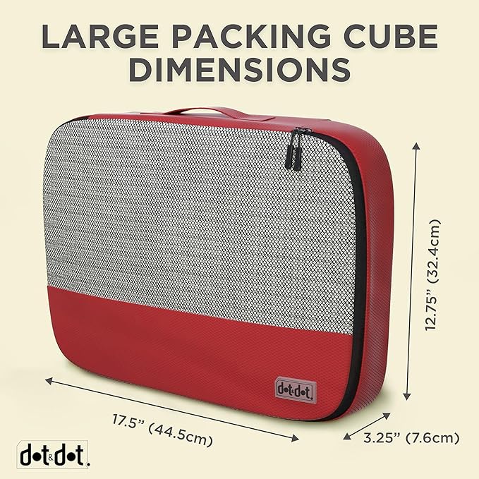 10pc Large Packing Cubes for Travel - Lightweight Luggage Organizer Bags for Suitcases