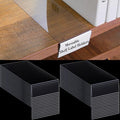 Containlol 50 Pcs Moveable Shelf Label Holders, Clear Bookshelf Label Library Shelf Markers Bookshelf Divider Tags for Library Office Classroom Home(3 x 1.6 Inch)