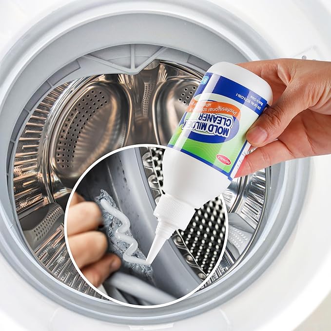 Home Stain Remover Gel, Effective Washing Machine Cleaner, Black Stain Cleaner for Grout, Walls, Shower, Caulk, Kitchen Sinks and Refrigerator Strips - 5 Fl Oz