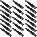 Patelai 20 Pieces Electric Shaver Cleaning Brush Small Clipper Brushes for Cleaning Razor Shaver Cleaner Black Double Sided Nylon Bristles Electric Trimmer Set Keyboard