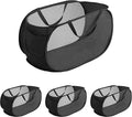 NarangOrnt 4 Pcs pop up laundry hamper Sturdy Large Capacity collapsible laundry basket,Laundry Room,Toy storage,Versatile Use-Home,Camping,Dorm,Hotel,Travel(Black) ﻿