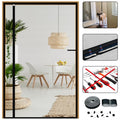 Reversible Left Right Side Opening Screen Door Mesh Magnetic Closure Heavy Duty, Self Closing Fiberglass Bug Net with Magnet for Sliding Doors & Doorway, Pet Friendly, 36 x 78 inch