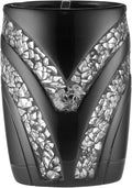 Zahari Home Sinatra Bath Tooth Brush Holder Modern Tooth Brush and Toothpaste Holder, Black