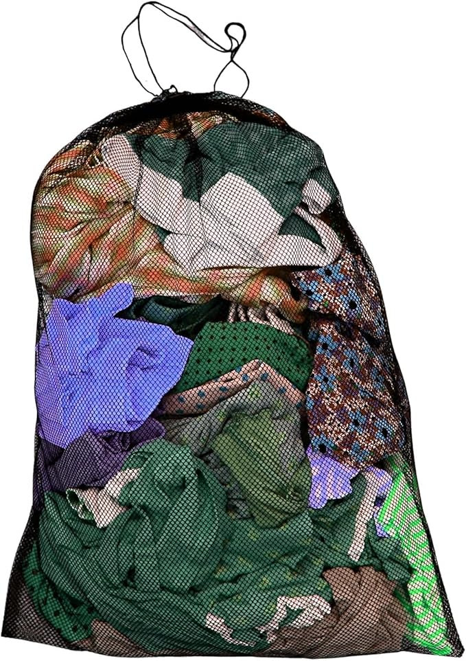 Extra Large Mesh Laundry Bag 40" x 30" – Drawstring, Multi-Purpose for Laundry, Toys, Beach, Sporting Goods – Dependable Industries Inc. Essentials