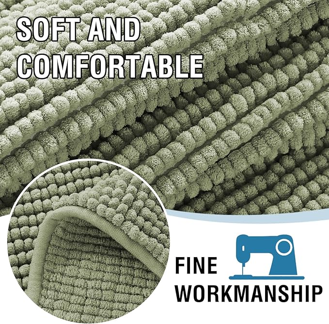H.VERSAILTEX Plush Chenille Dog Bed Cover Thick Soft Sofa Cover for 3 Cushion Couch Anti Slip Couch Cover Furniture Protector for Dog, Pet, Cat (35" x 74", Sage)