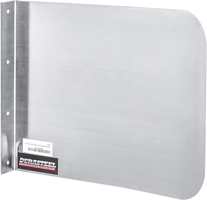 DuraSteel Stainless Steel Sink Splash Guard - 15" x 12" Wall Mount Commercial Kitchen Shield - Kitchen Safety & Hygiene Cooking Splatter Screen - Ideal for Hand Sinks, Prep Sink, Utility Sink