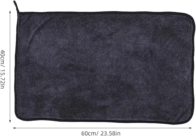 Happyyami Dual-Sided Car Wash Towels 2Pcs Super Absorbent Microfiber Cleaning Cloths for Car Drying and Window Cleaning for Vehicle Care