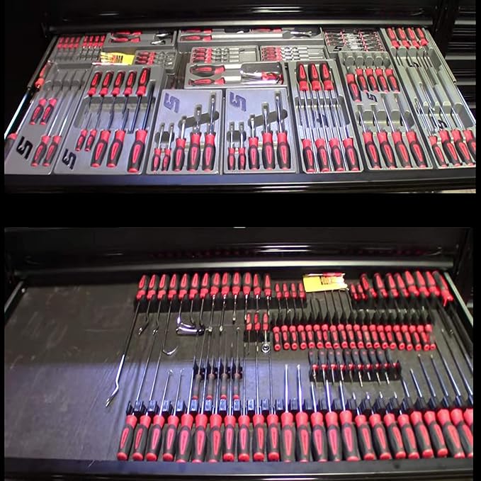 ToolBox Widget Screwdriver Organizer Pro Series 4.0 – Magnetic Holder for Tool Drawers – Modular Toolbox Organizer System – Tool Storage for Professional & DIY Mechanics - 1 Pack, 12 Holders