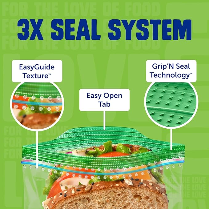 Ziploc Brand 635 Count Food Storage and Sandwich Bags Variety Pack